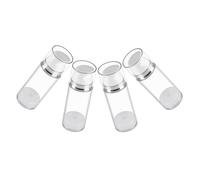 KAILIKETIY 4pcs Refillable Airless Pump Dispenser Transparent Travel Toiletries Storage Bottles for Lotion Shampoo Cream Portable Containers for Easy Refills