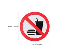 KAILIKETIY 4pcs Safety Labels Adhesive Signs 4.5x3.5in Bold Professional Design Sturdy Pvc Self-adhesive Stickers Helps Maintain A Clean Workspace for Restricted Areas Workshop