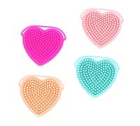 KAILIKETIY 4pcs Silicone Manual Handhold Facial Brush for Women Exfoliating Face Washer Home Use Cleansing Brush