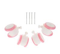 KAILIKETIY 4pcs Toddler Walker Wheel Replacement Kit for Babies Universal Pink Plastic Rubber Caster Accessories Sturdy Wheels for Baby Walkers and Wagons for Daily Use