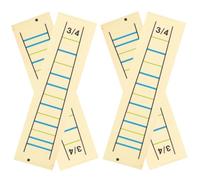 KAILIKETIY 4pcs Violin Practice Stickers Finger Position Markers Apply Fretboard Indicators for Violin Beginners for Outdoor Learning and Self-study