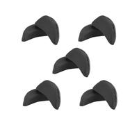 KAILIKETIY 5 Pairs Black Thickened Forefoot Cushion Pads Half Insoles Shoe Inserts Heel Pads for High Heels Women Toe Filler Slip-Resistant Ball of Foot Support