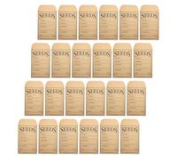 KAILIKETIY 50PCS Mini Kraft Paper Seed Saving Envelopes with Self-Adhesive Seal Blank Kraft Paper Mailing Packets for Flower Vegetable Seeds Coin Storage DIY Labeling