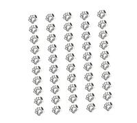 KAILIKETIY 50pcs Vintage Zinc Alloy DIY Craft Beads Large Bear Claw Spacer Beads Antique Silver for Bracelet Necklace Jewelry Making Supplies