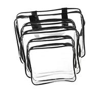 KAILIKETIY 5Pcs Clear Travel Cosmetic Bag Zipper Makeup Toiletry Organizer for Women Multipurpose Storage for Toiletries Electronics More