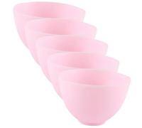 KAILIKETIY 5pcs Silicone Facial Mask Mixing Bowls Set for DIY Face Mask Easy to Clean for Camping Use and Beauty Therapy