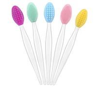 KAILIKETIY 5pcs Silicone Lip Brush Double-sided Exfoliating Lip Scrub Tools for Gentle Care Ergonomic Design for Travel and Everyday Use for Chapped and Dead Skin Removal