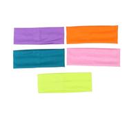 KAILIKETIY 5pcs Womens Sports Sweat-absorbent Headband Yoga Exercise Hairband for Running Cotton Material Light