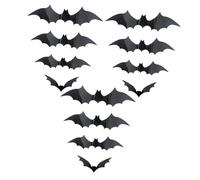 KAILIKETIY 60pcs Halloween Wall Stickers Bat Decorations Scary Window Decals Party Decor Easy to Remove No Trace for Halloween Bat Accessories