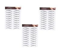 KAILIKETIY 6d Realistic Waterproof Eyebrow Stickers Microblading Eyebrow Extensions Temporary Brow Medium Brown Easy to Apply