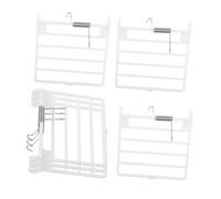 KAILIKETIY 6pcs Birdcage Door Accessories Spring Replacement Parts White Abs User-friendly Installation for Pet Birds Cage