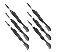 KAILIKETIY 6pcs Foldable Dual-ended Eyebrow Brush Eyelash Comb for Grooming Black Beginners Professionals Organize Your Makeup Routine with Precision