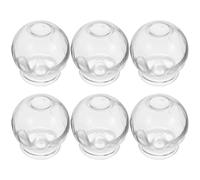 KAILIKETIY 6pcs Glass Cupping Therapy Set with Thickened Vacuum Cups, Simple to Clean and Easy to Use, for Dry Cupping Therapy at Home or Salon Relaxation