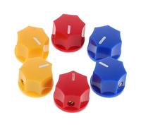 KAILIKETIY 6pcs Guitar Pedal Knobs Hole High Sensitivity Speed Control Tone Volume Potentiometer Top Hat for Electric Guitar Effect Pedals and Amplifiers Replacement Parts