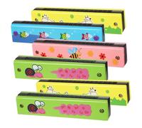 KAILIKETIY 6pcs Harmonica Musical Instrument Harmonica Key Blues Practice for Boys and Girls Random Style