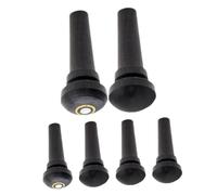 KAILIKETIY 6pcs Violin Ebony Endpin Pegs Tuning Pegs for Violin Models Ebony Bridge Pins for Repair Kit and Spare Parts Tailpiece End Pins