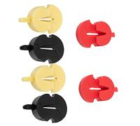 KAILIKETIY 6pcs Violin Rubber Mutes Small Instrument Practice Mute Set Yellow, Red, Black for Violin Accessories and Sound Control