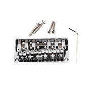 KAILIKETIY 78mm Chrome Guitar Bridge Saddle 6-string Fixed T-bar Replacement for Electric Guitar Accessories Compatible with Standard 6-string Models