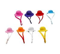 KAILIKETIY 8pcs Assorted Colour Plush Mini Hats for Pets and Parrots, Safe and Comfortable Decorative Bird Accessories, for Holding Parties and Family Portraits