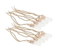 KAILIKETIY 8pcs Car Air Freshener Refillable Frosted Glass Diffuser Bottles for Aromatherapy Stylish Portable Pendant for Car Decoration and Personal Fragrance Options