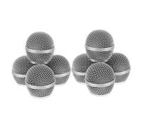 KAILIKETIY 8pcs Microphone Head Cover Metal Mesh Mic Grille Replacement for Microphone Grill Head Inner Foam for Cordless Mic Parts