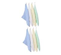KAILIKETIY 8pcs Square Towels Cotton Washcloth Newborn Washcloth Comfortable for Household Face Cleansing Towel White