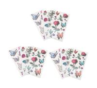 KAILIKETIY 9 Sheets Butterfly Sticker Rub Transfers for Furniture Stereoscopic Sticker Multipurpose Decals for Home Decor Fake