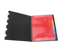 KAILIKETIY A4 Size ABS Plastic Sheet Music Folder Organizer Colorful Music Notes Sturdy Document Case for Piano Scores and Choir Sheets for Students