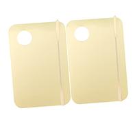 KAILIKETIY Acrylic Makeup Mixing Palette 2 Set 4pcs with Spatula Foundation and Cosmetic Blending Tray for Nail Art and Professional Makeup Artists