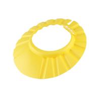 KAILIKETIY Adjustable Baby Shower Cap Bath Hat for Kids, Lightweight Waterproof Eva Head Protector, Yellow Hair Washing Shield for Baby Bath Time Safety