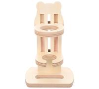 KAILIKETIY Adjustable Chinchilla Waterer Made from Phyllostachys Pubescens Bamboo Wood, Easy to Install Decorative Bottle Stand for Family Use, for Water Feeding Bottles in Small Animal