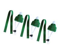KAILIKETIY Adjustable Hand Knitted Pet Hat for Kittens and Guinea Pigs, Lightweight Green Woolen Yarn Hat with Multi-purpose Use, Lovely Design for Easter and Halloween Small Pet Accessories