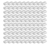 KAILIKETIY Aluminum Crimping Sleeves Strong and Sturdy 100pcs 8 Letter Type with Double Holes Aluminum Wire Rope Sleeves for Wire Rope for Industrial and Scientific Use
