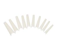 KAILIKETIY Artificial Nail Tips Easy to Trim 500pcs White Abs Full Cover Flat Top French Style Plastic Nails Holds Colour without Separating or Streaking for Wedding and DIY Home Art
