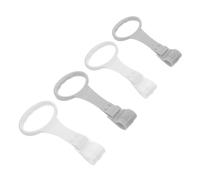 KAILIKETIY Baby Pull up Rings and Toddler Walking Assist Tools Nursery Cot Hanging Safety Rings Infant Stand Handles 4pcs Gray White for Early Walking Exercise