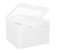 KAILIKETIY Badge Sleeve with Dual and Design 12pcs Horizontal Layout Card Holder for Id, Easy to Clean, for School and High Frequency Use