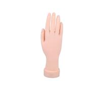 KAILIKETIY Bendable Nail Art Practice Fake Hand Model Right Hand Manicure Training Tool for Artists and Beginners Lifelike Design for Realistic Nail Techniques