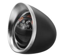 KAILIKETIY Black Small Car and Boat Compass with Adhesive Base, Abs and Acrylic Material, Sphere Shape Dashboard Ornament for Accurate Navigation Anywhere the Beaten Track Takes You