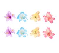 KAILIKETIY Bohemian Orchid Flower Hair Clips Realistic Artificial Floral Hairpins for Women Lightweight Comfortable Beach Party Wedding Bridal Accessories in Blue Purple Rose and Pink Shades