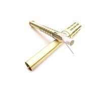 KAILIKETIY Brass Moxa Roller Stick for Moxibustion Massage Handheld Portable Heating Device to Enhance Skin Regeneration and Promote Physical Health Gold