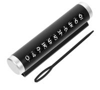 KAILIKETIY Car Parking Card Black Aluminum Alloy Temporary Parking Display Easy to Use and Install for Drivers in Busy Urban and Residential Areas
