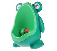 KAILIKETIY Cartoon Frog Boy Pee Potty Urinal for Boys Wall-Mounted Standing Training Potty Portable Green Toddler Toilet with Random Accessories for Baby Bathroom
