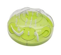 KAILIKETIY Cat Maze Feeder for Slow Eating Dogs and Cats Interactive Puzzle Plaything for Indoor Pets Chokeproof Design with Material Energy-consuming Fun in Green
