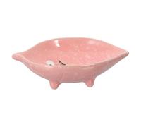KAILIKETIY Ceramic Squirrel Feeding Bowl for Small Pets and Hamsters Pink Small Pet Bowl Prevents Food Spill and Is Easy to Wash