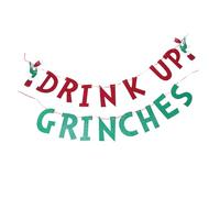 KAILIKETIY Christmas Banner for Decoration Reusable Indoor Outdoor Bunting Garland with Playful Theme Quick Setup Holiday Background for Garage Doors Porches Living Rooms Paper Material
