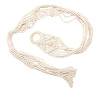 KAILIKETIY Cotton Guitar Hanger Wall Mount Macrame Cord Ukulele Wall Holder Handwoven Decor Easy Install