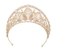 KAILIKETIY Crystal Princess Headband Elegant Wedding Birthday Hair Accessories for Women Tiara Crown with Rhinestones Handmade Bridal Hairpiece for Special Occasions