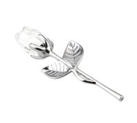 KAILIKETIY Crystal Rose Or Valentine's Day Decoration Smooth Surface with Silver Handle Elegant and Beautiful Appearance Tabletop Adornment for Office
