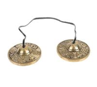 KAILIKETIY Delicate Pure Copper Cymbal Bell for Yoga Meditation Compact Tingsha Instrument for Beginners and Experts Durable and Easy to Use for Spiritual Practices