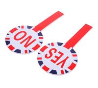 KAILIKETIY Double-Sided Yes No Voting Paddle Board Foam Handheld Judging Board Reusable Teacher Classroom Supply for Interactive Decision Making Random Color